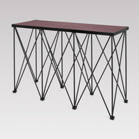 Foldable coffee table 50x142 Black