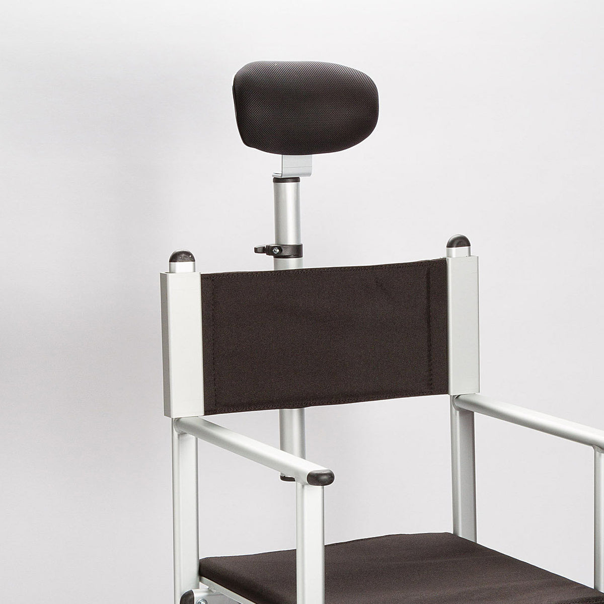 Sedia Da Trucco LOOK Pieghevole - Con Poggiatesta Regolabile, Alluminio, Argento - Foto 11