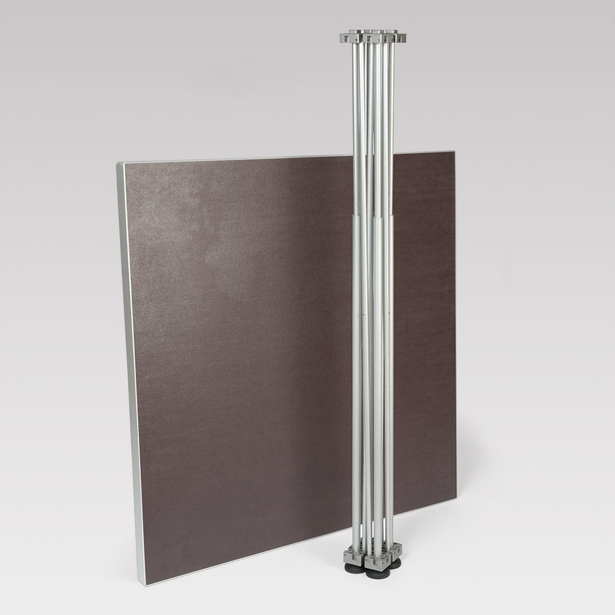 Tavolo portatile con struttura estensibile in alluminio 41 x 41 cm h 100 cm